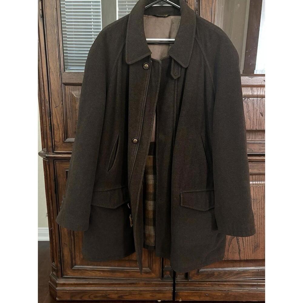 Vintage Mario Valente Cashmere & Wool Coat Made In Italy. Button/ Zip